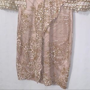 hello molly evening sun dress champagne